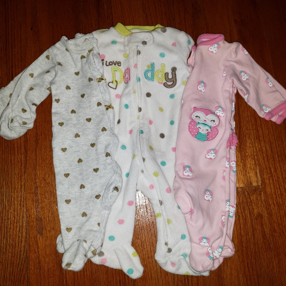 💐 2/$20 Newborn PJ footie Bundle